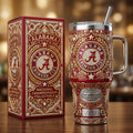 Alabama Crimson Tide 40oz Tumbler with Lid and Straw