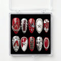 Arizona Diamondbacks Handmade Press On Nails | Reusable 3D Nail Set