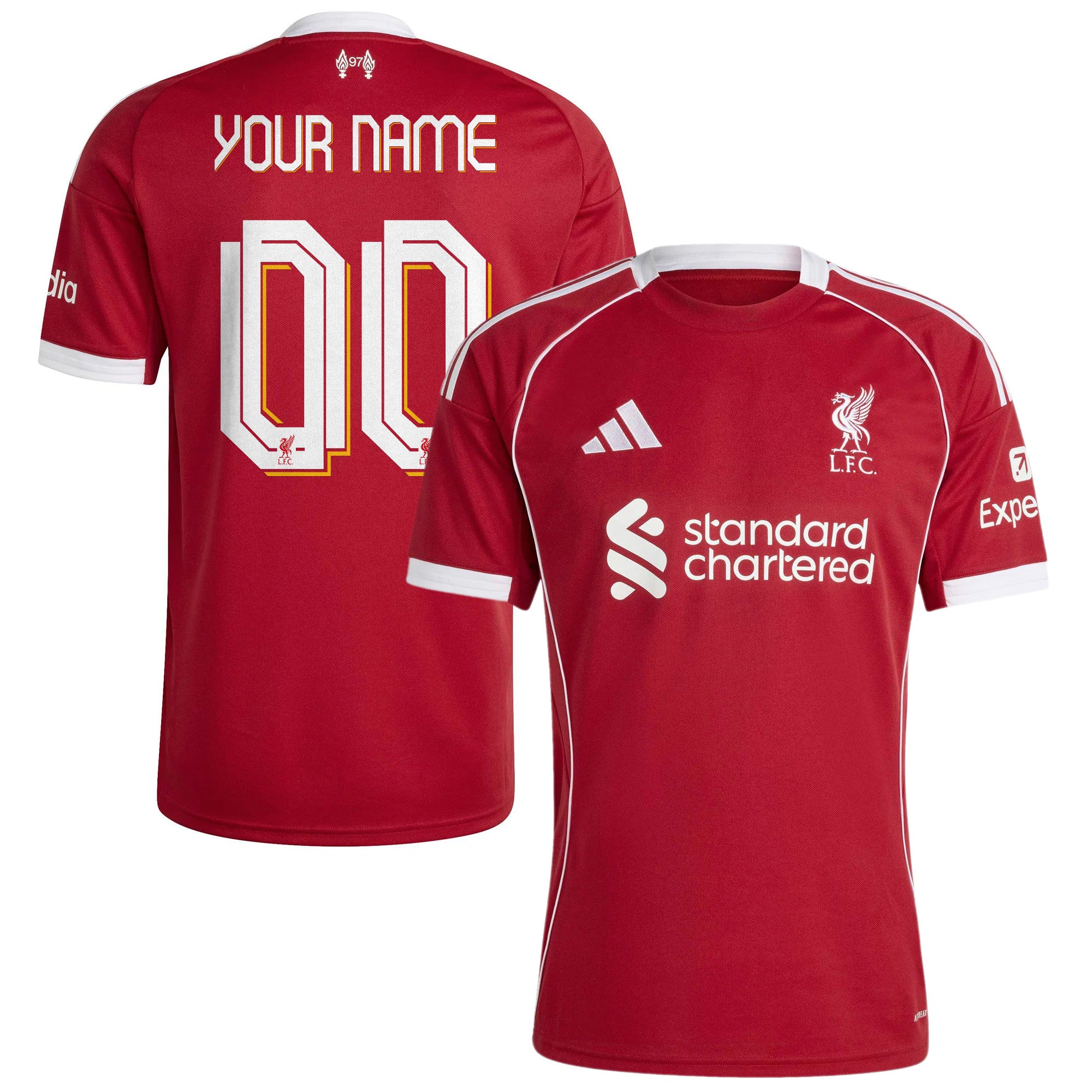 Liverpool FC 2025/26 Home Kit Custom Jersey