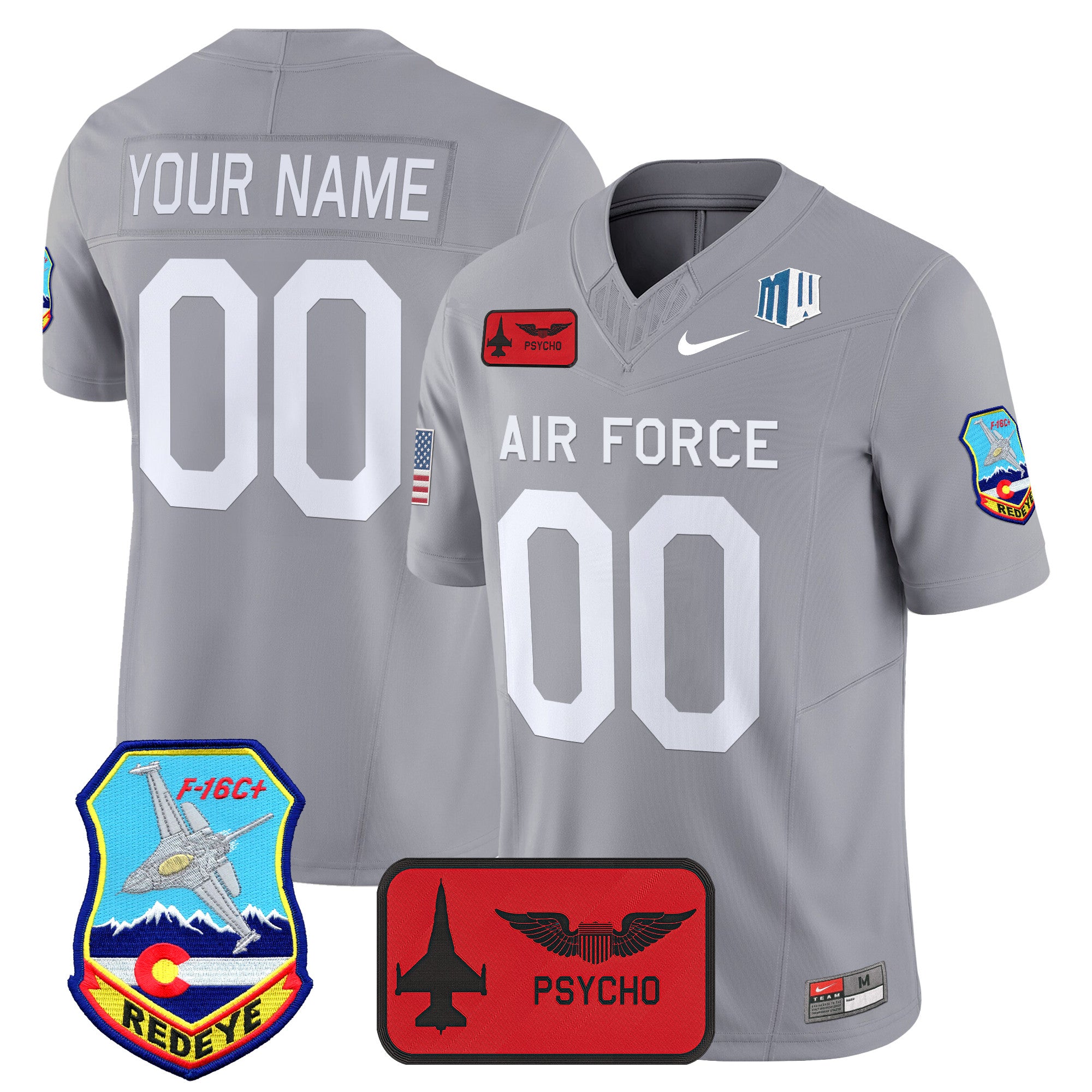 Air Force Falcons 2025 'Air Power Legacy Series' Vapor Limited Custom Jersey - All Stitched