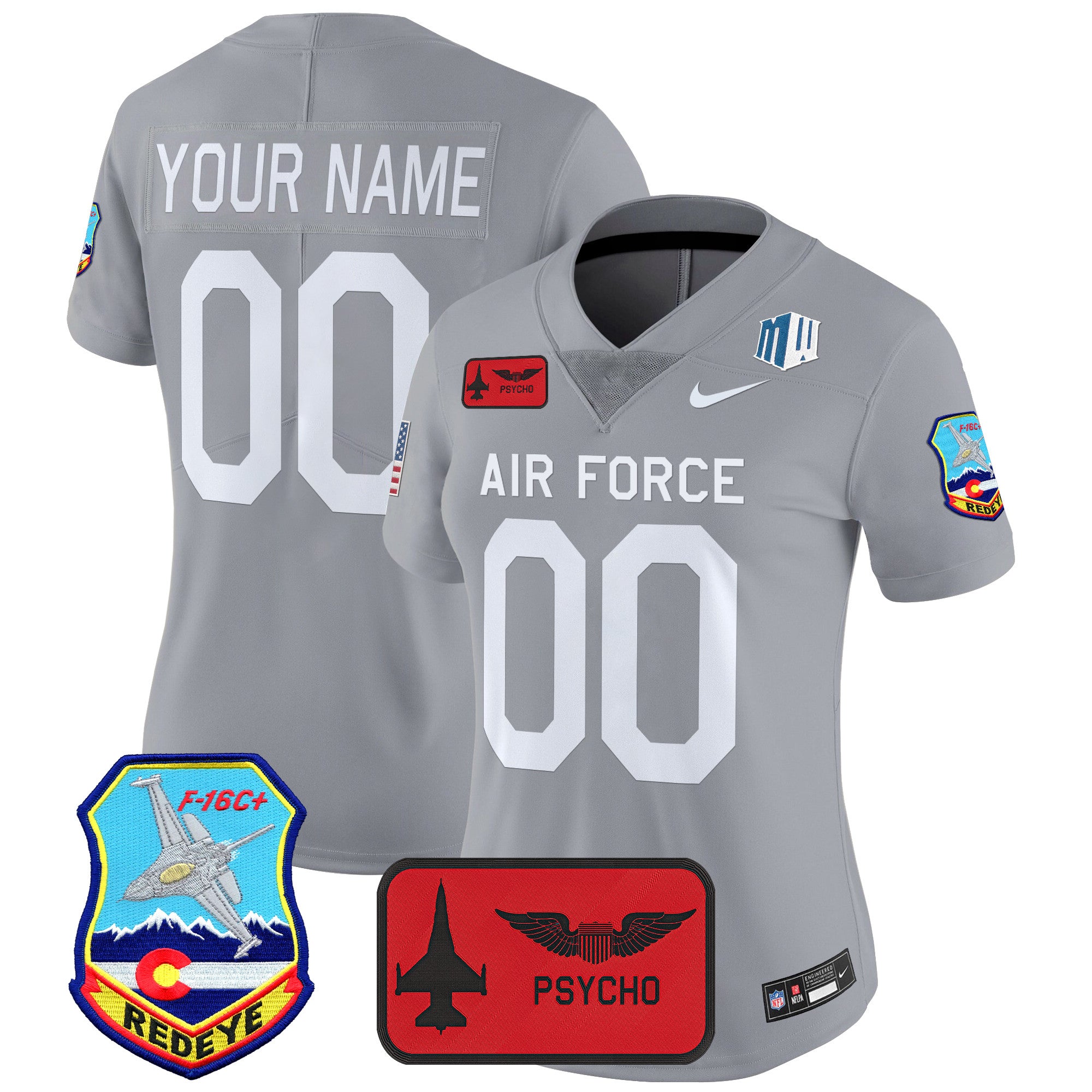 Air Force Falcons 2025 'Air Power Legacy Series' Vapor Limited Custom Jersey - All Stitched