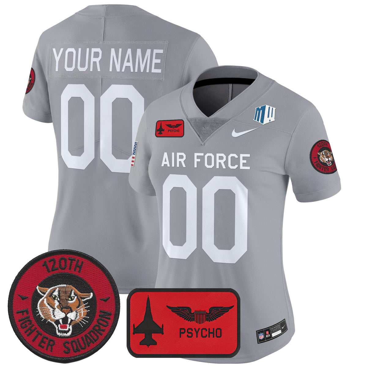 Air Force Falcons 2025 'Air Power Legacy Series' Vapor Limited Custom Jersey - All Stitched