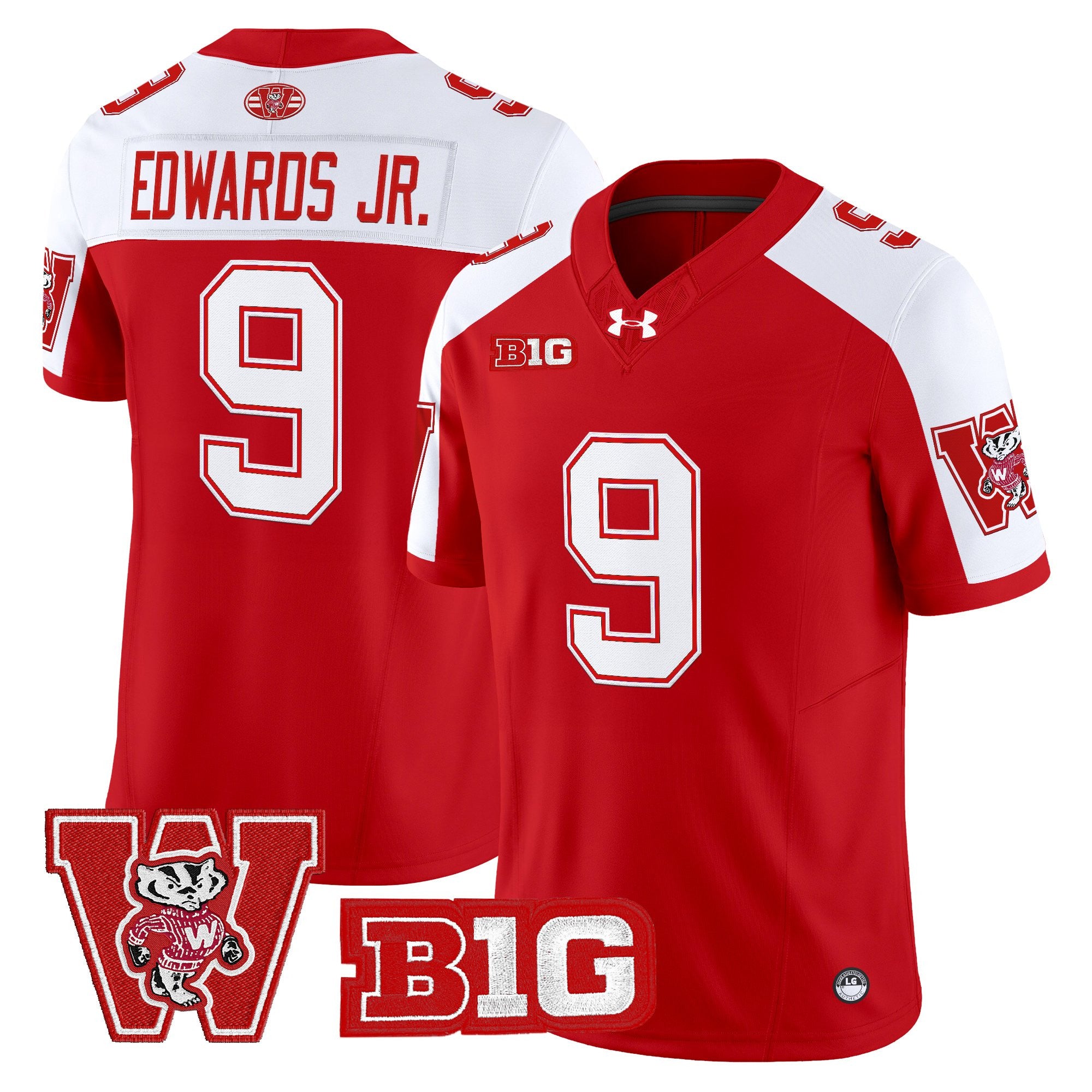 Men's Wisconsin Badgers Throwback Vapor Limited Jersey - All Stitched