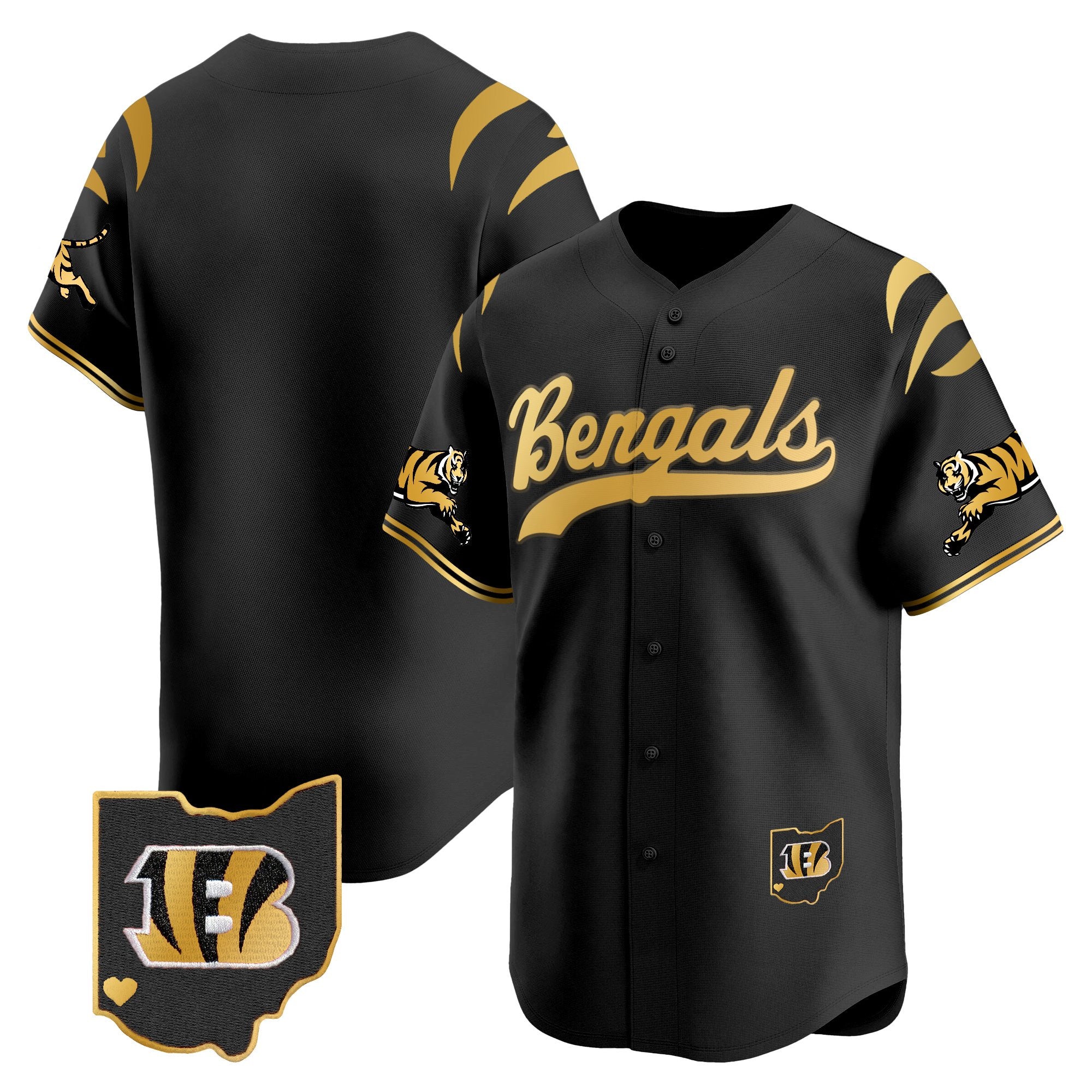 Men's Cincinnati Bengals 2025 Vapor Limited Baseball Jersey V2 - All Stitched