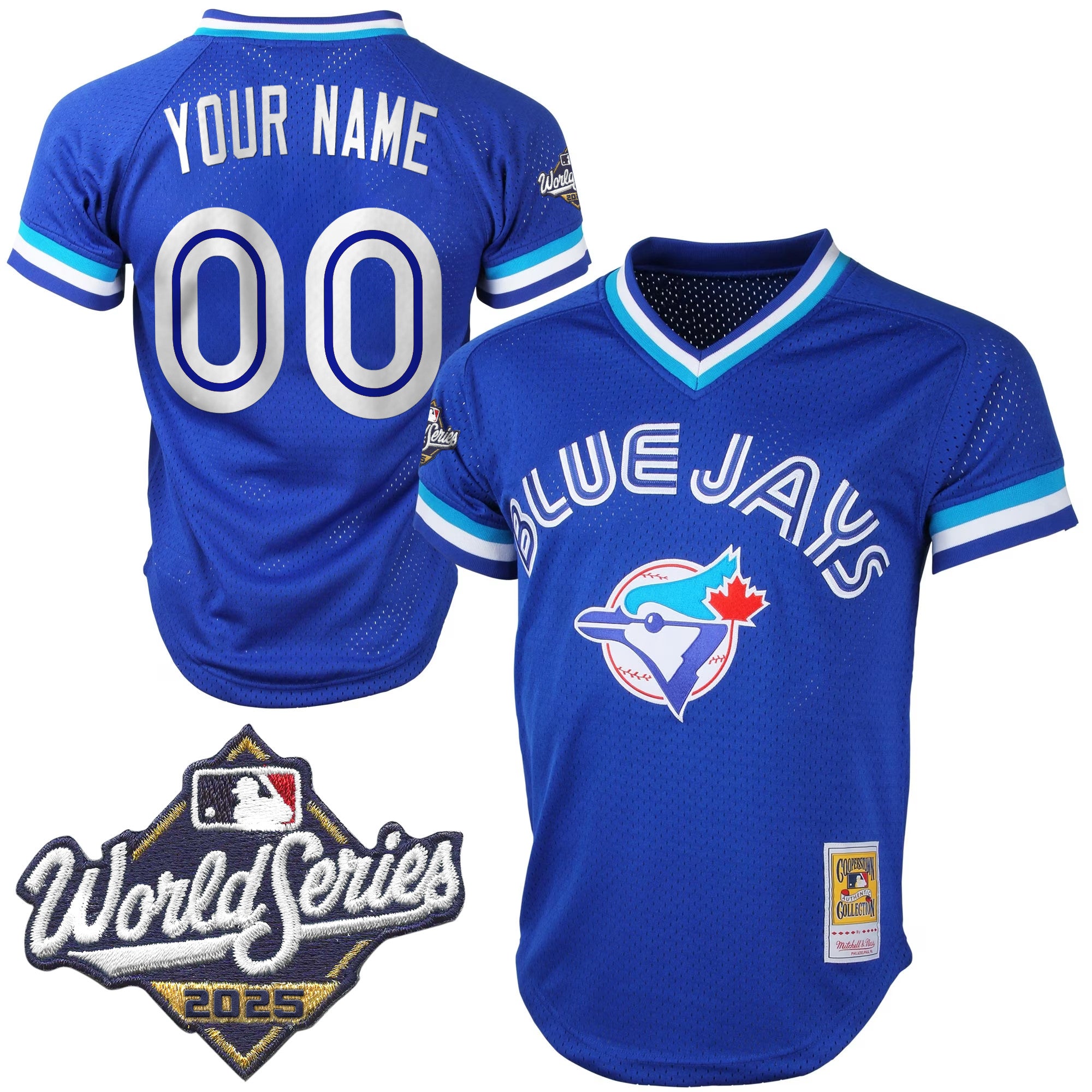 Toronto Blue Jays Throwback Vapor Premier Limited Custom Jersey V2 - 2025 World Series Patch - All Stitched