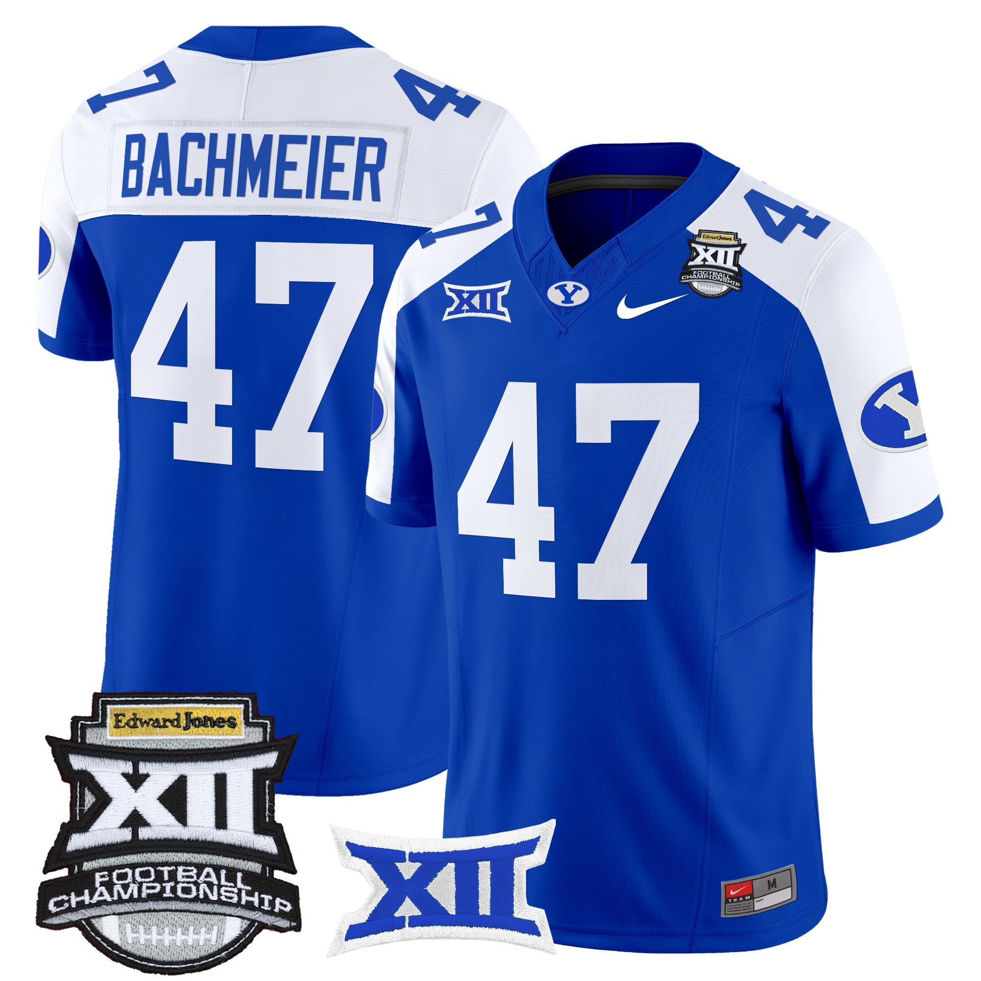 Men's BYU Cougars 2025 Big 12 Championship Vapor Limited Jersey - All Stitched