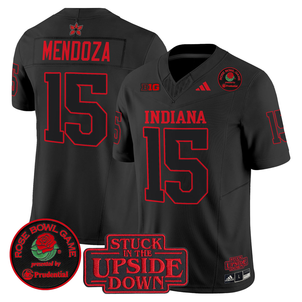 #15 Fernando Mendoza Indiana Hoosiers 2026 Rose Bowl Vapor Limited Jersey - All Stitched