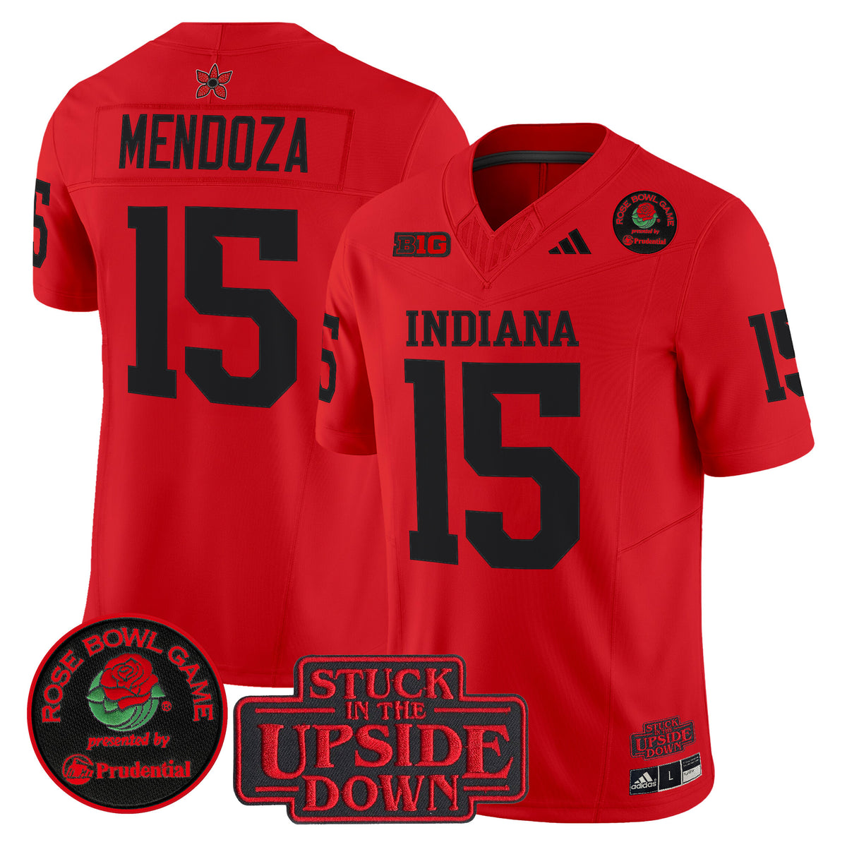 #15 Fernando Mendoza Indiana Hoosiers 2026 Rose Bowl Vapor Limited Jersey - All Stitched