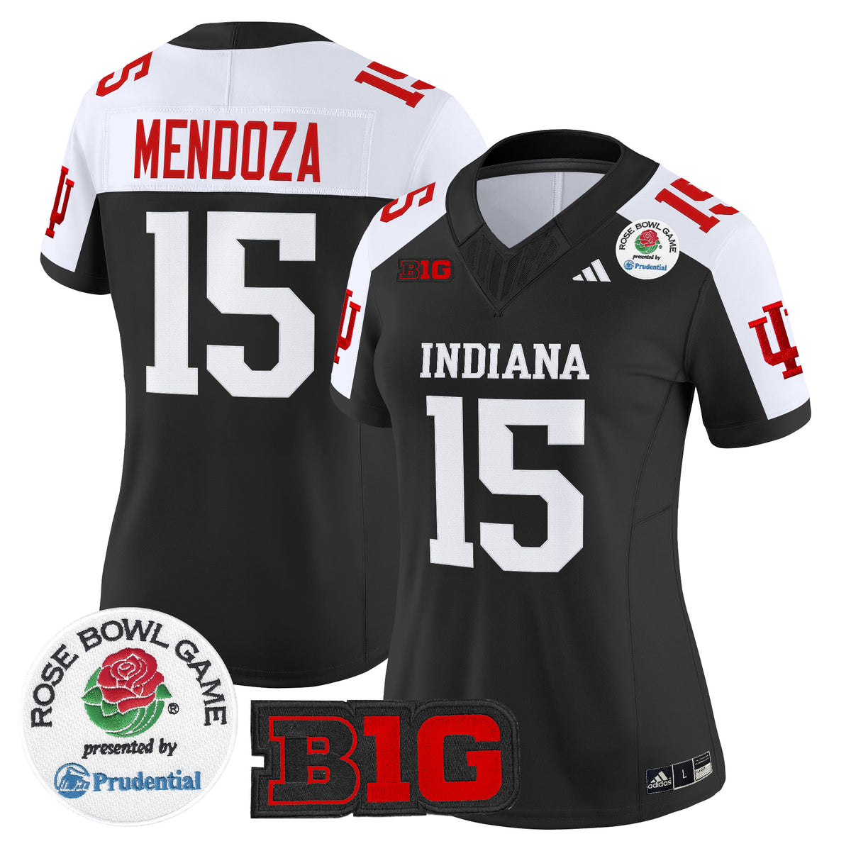 #15 Fernando Mendoza Indiana Hoosiers 2026 Rose Bowl Vapor Limited Jersey - All Stitched
