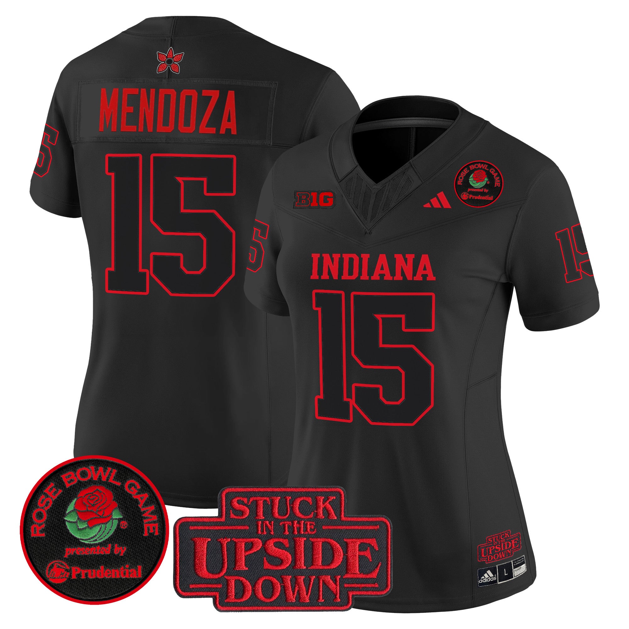 #15 Fernando Mendoza Indiana Hoosiers 2026 Rose Bowl Vapor Limited Jersey - All Stitched