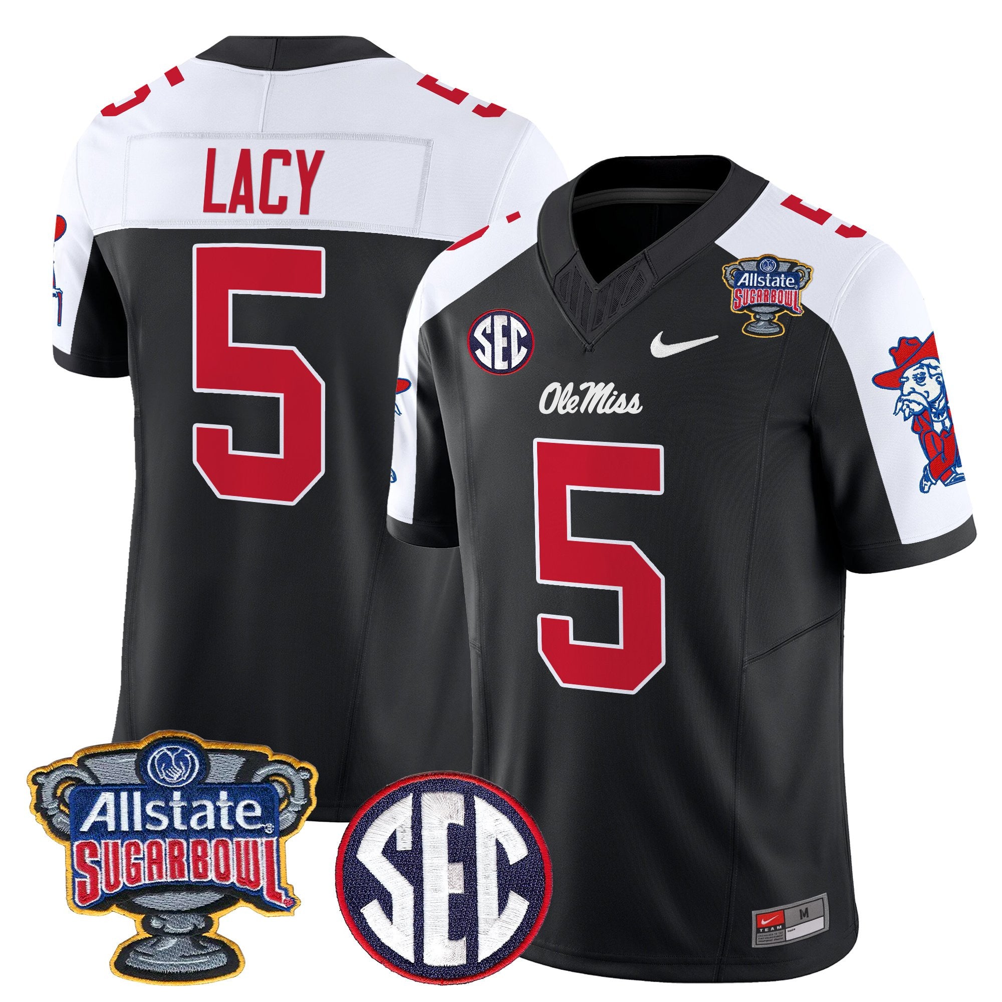 Men's Ole Miss Rebels 2026 Sugar Bowl Vapor Limited Jersey - All Stitched
