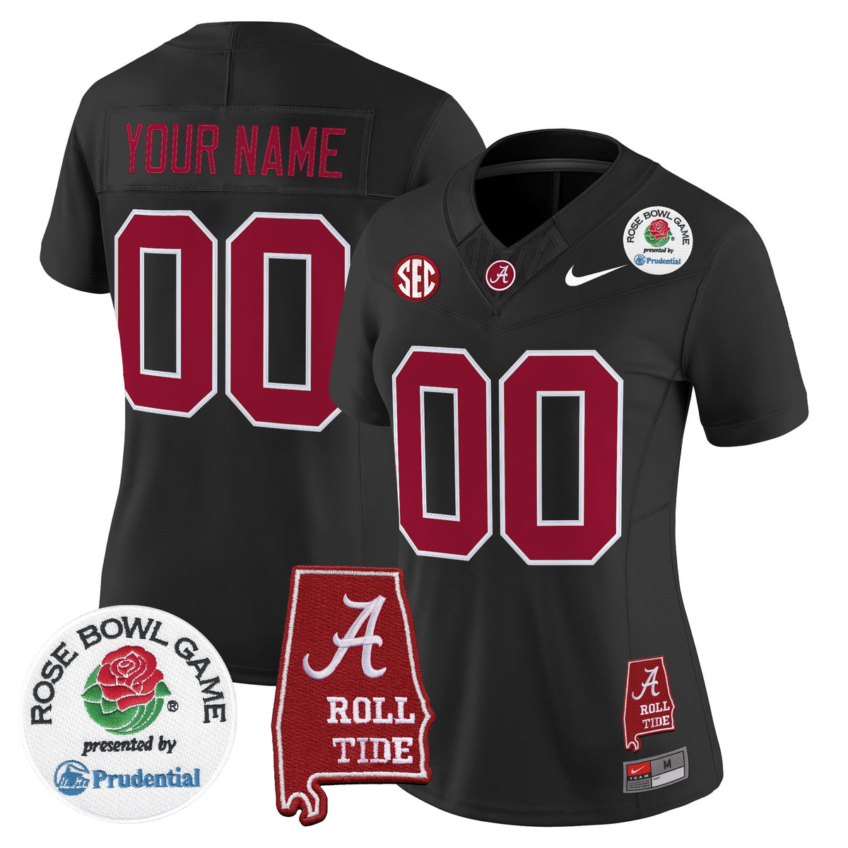Alabama Crimson Tide 2026 Rose Bowl Vapor Limited Custom Jersey - All Stitched