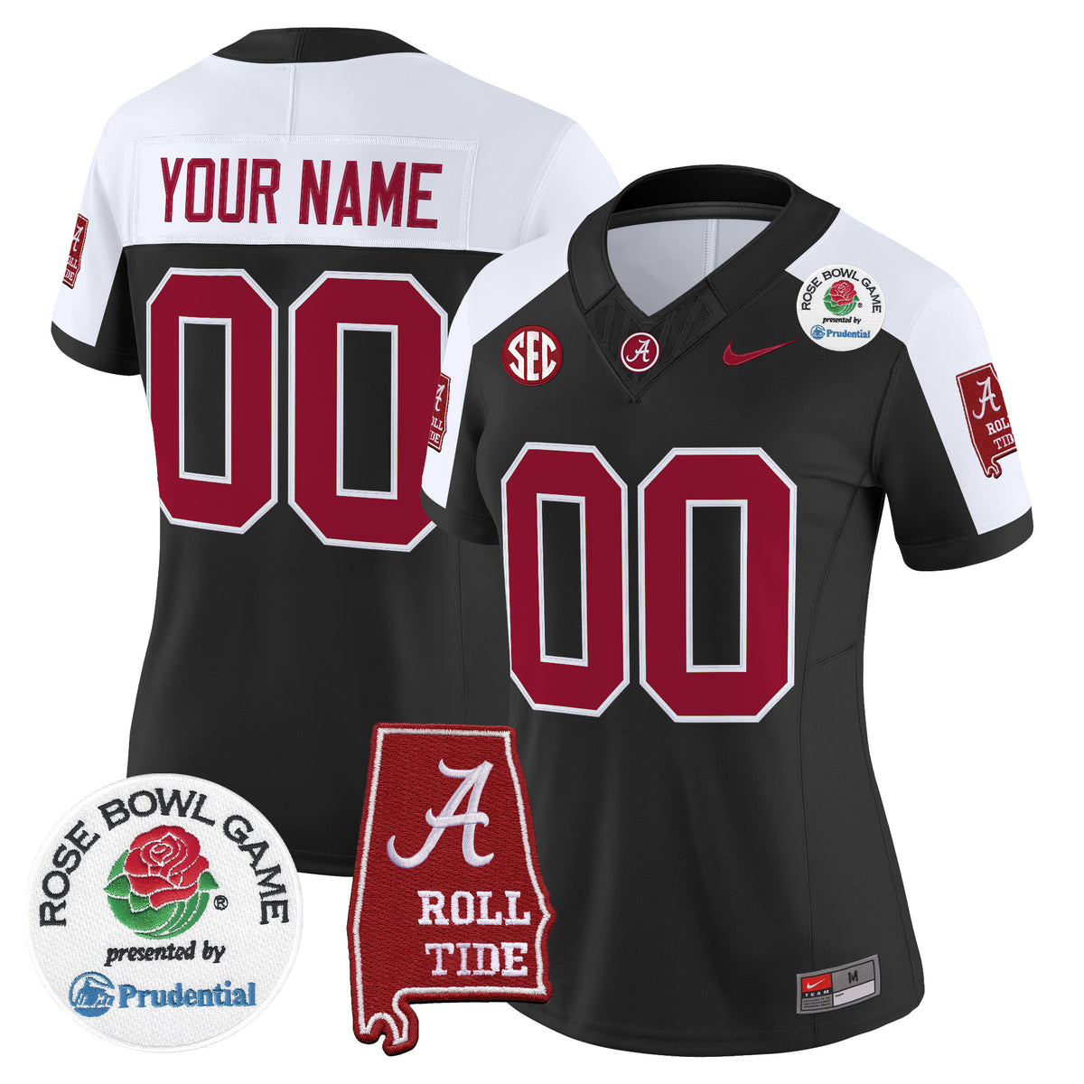 Alabama Crimson Tide 2026 Rose Bowl Vapor Limited Custom Jersey - All Stitched