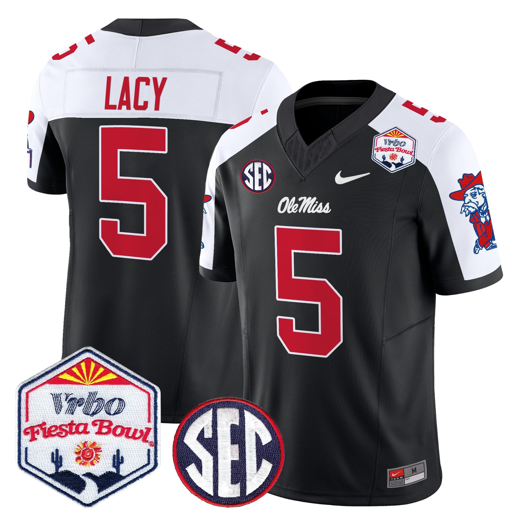 Men's Ole Miss Rebels 2026 The Fiesta Bowl Vapor Limited Jersey - All Stitched