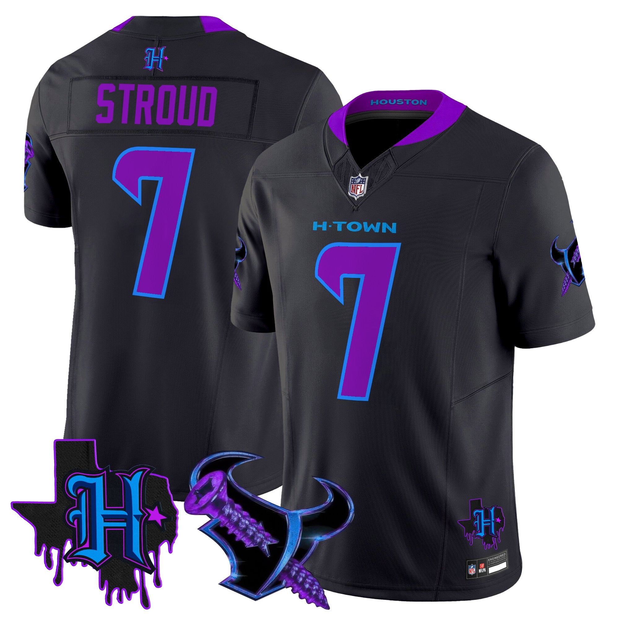 Men's Houston Texans DJ Screw Vapor Limited Jersey - All Stitched