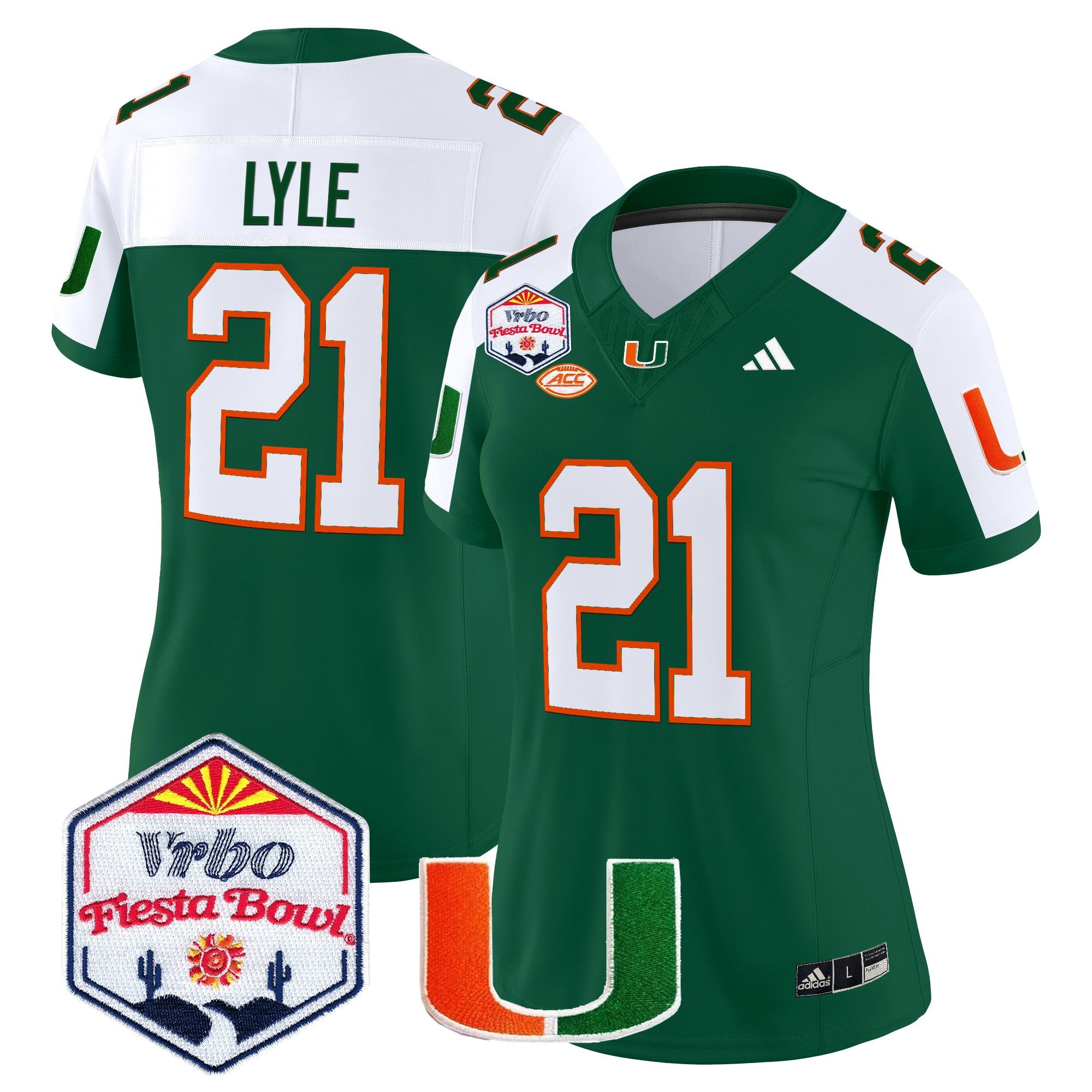 Women's Miami Hurricanes 2026 The Fiesta Bowl Vapor Limited Jersey - All Stitched