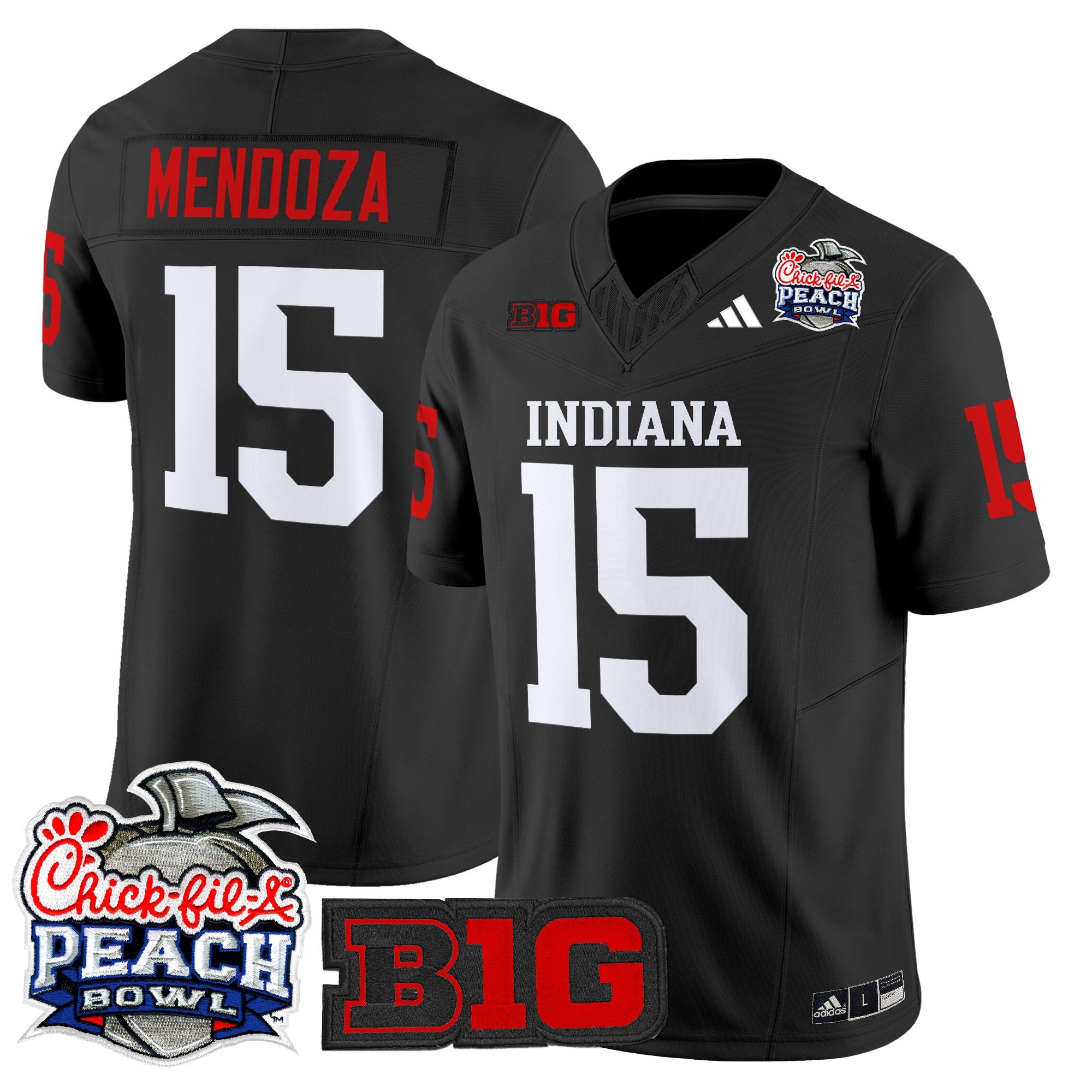 Men's Indiana Hoosiers 2026 Peach Bowl Vapor Limited Jersey V2 - All Stitched