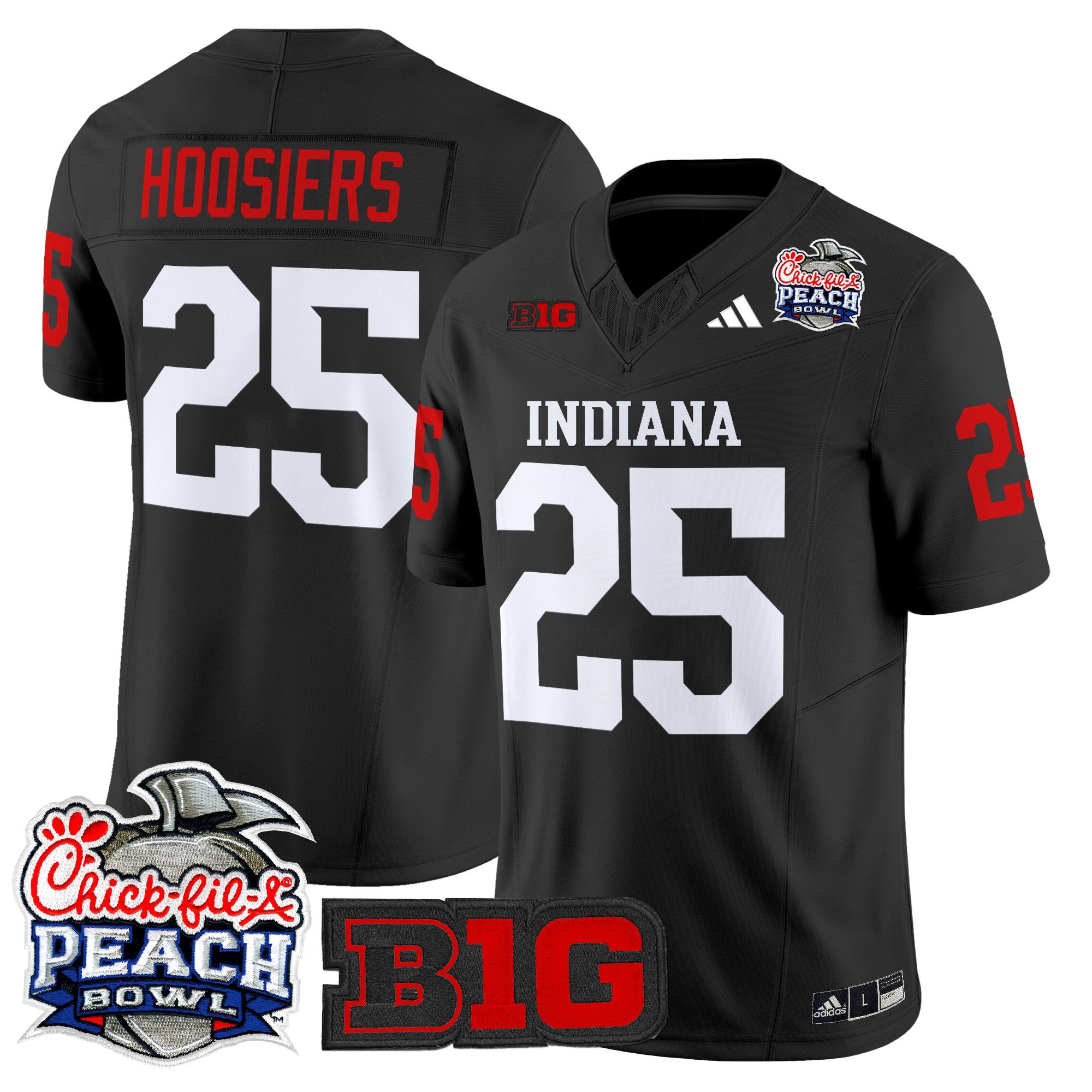 Men's Indiana Hoosiers 2026 Peach Bowl Vapor Limited Jersey V2 - All Stitched