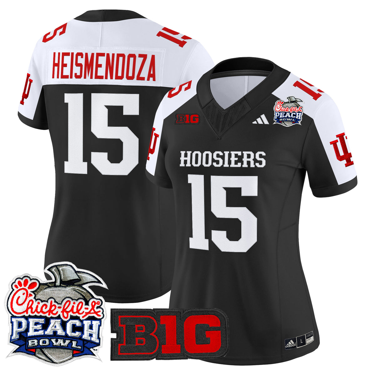#15 Heismendoza Indiana Hoosiers 2026 Peach Bowl Vapor Limited Jersey - All Stitched