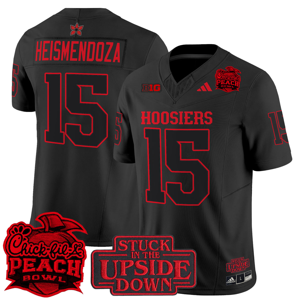 #15 Heismendoza Indiana Hoosiers 2026 Peach Bowl Vapor Limited Jersey - All Stitched
