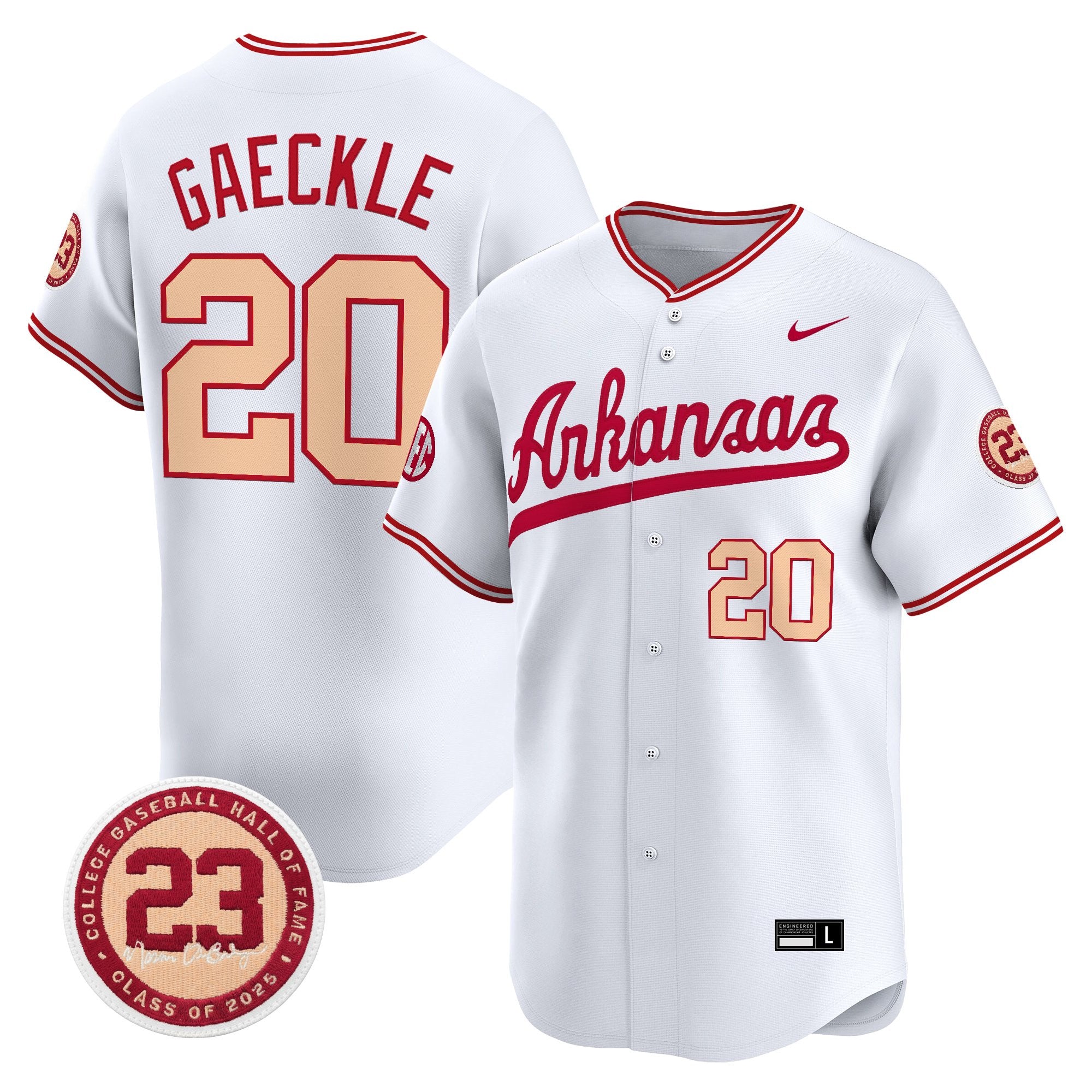 Arkansas Razorbacks "Norm DeBriyn Night Edition" Vapor Premier Limited Jersey - All Stitched