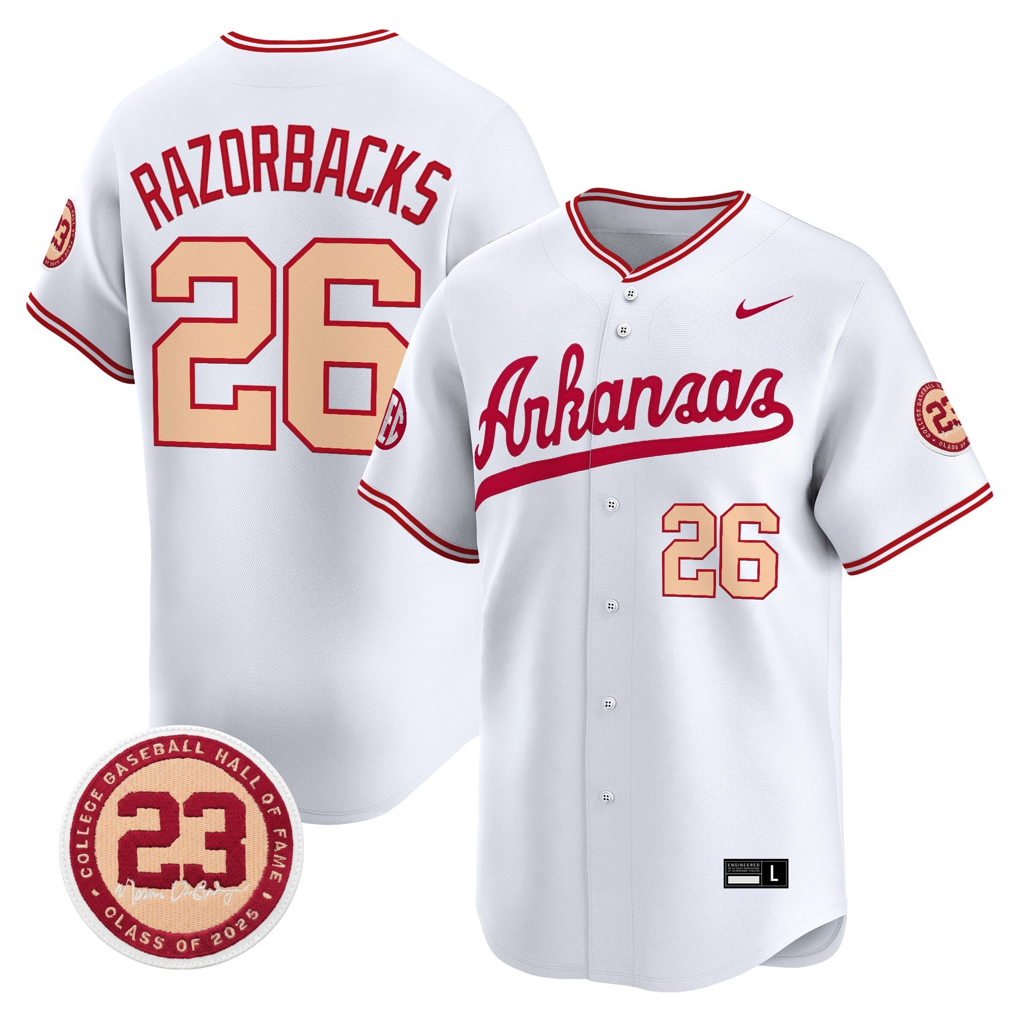 Arkansas Razorbacks "Norm DeBriyn Night Edition" Vapor Premier Limited Jersey - All Stitched