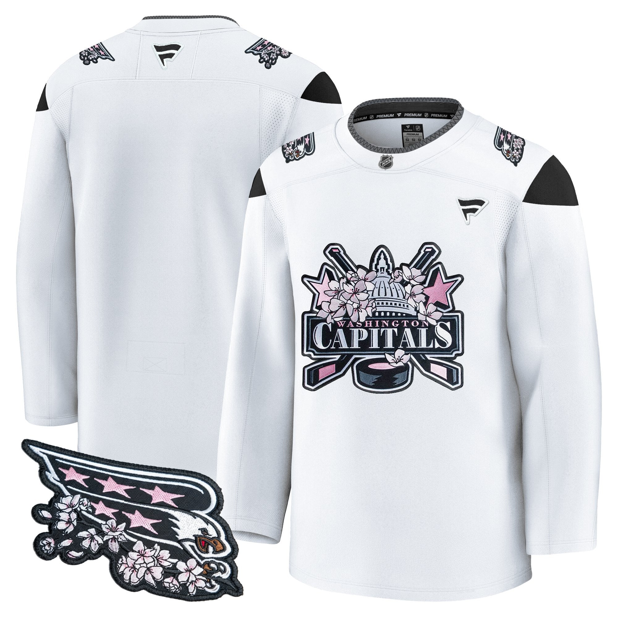 Men's Washington Capitals 2026 Cherry Blossom Premium Jersey - All Stitched