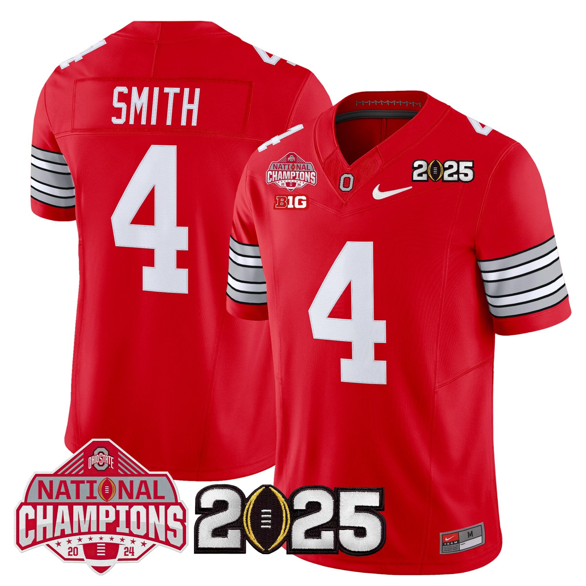 Men's Ohio State Buckeyes 2026 "Tunnel Vision" National Champions Patch Vapor Limited Jersey - All Stitched