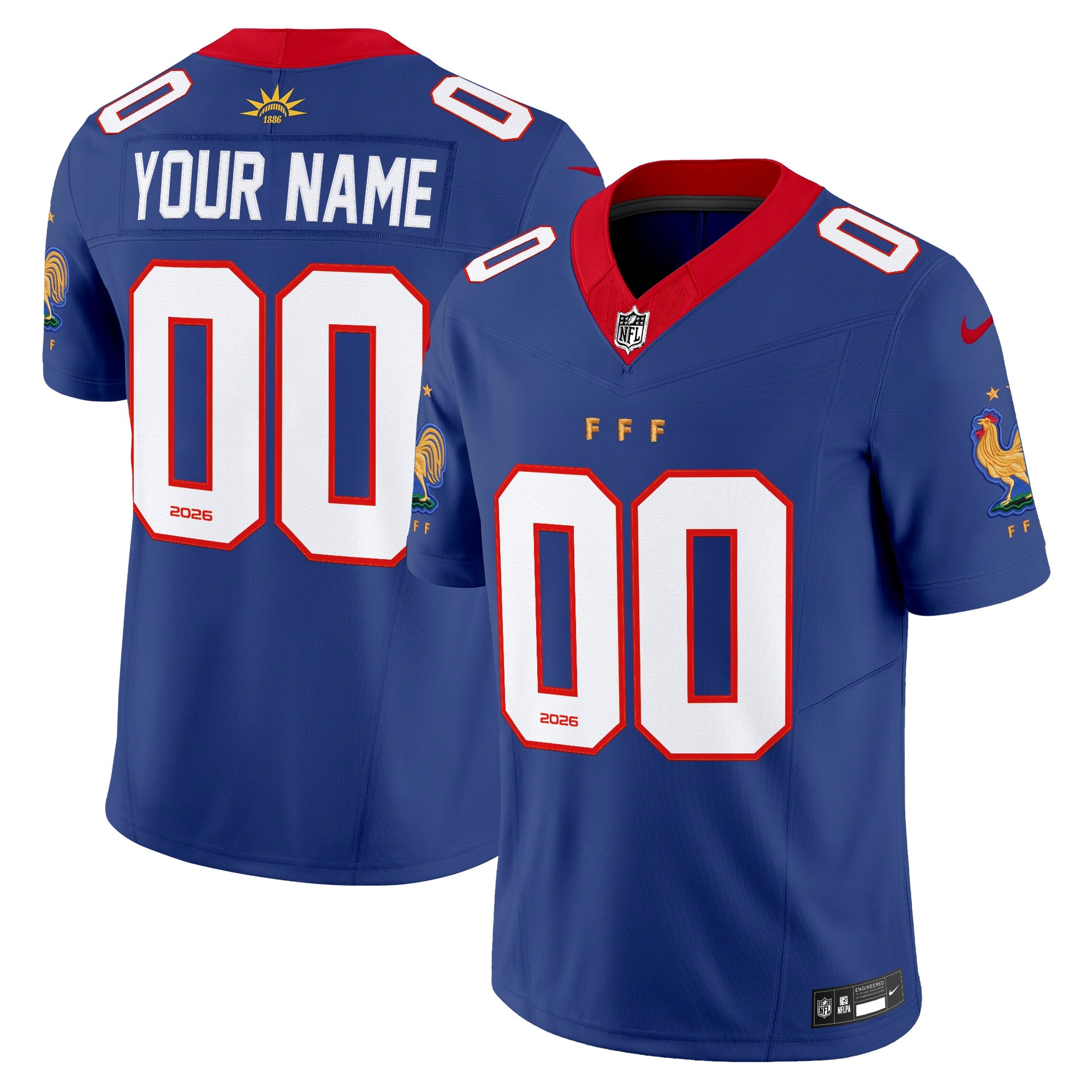 France National Team Vapor Limited Custom Jersey - All Stitched