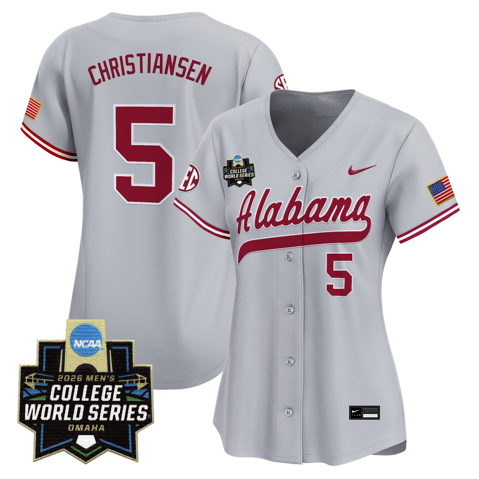 Women's Alabama Crimson Tide 2026 World Series Vapor Premier Limited Jersey - All Stitched