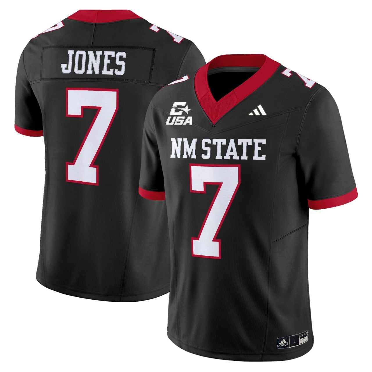 Black NM State USA Patch Custom Jersey - All Stitched