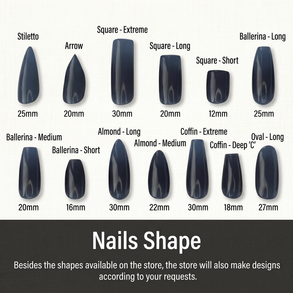 Detroit Lions Handmade Press On Nails | Reusable 3D Nail Set