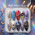 Grateful Dead Handmade Press On Nails | Reusable 3D Nail Set