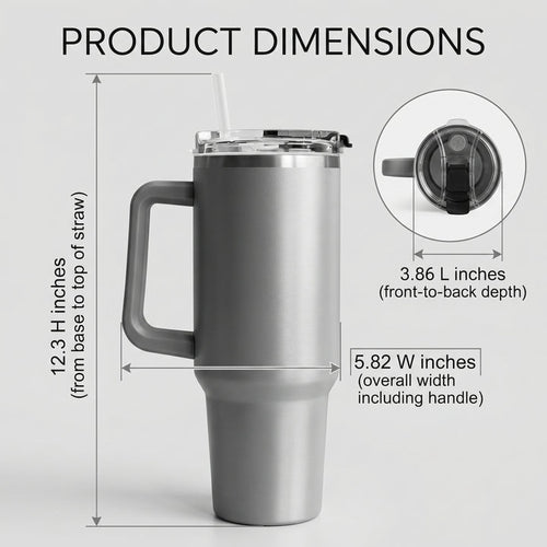 At the Gates 40oz Tumbler with Lid and Straw
