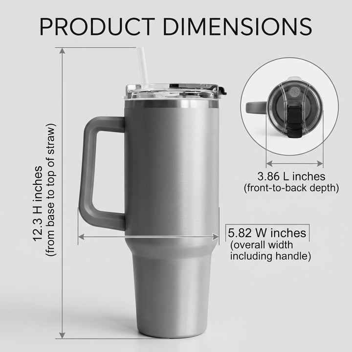 Alabama Crimson Tide 40oz Tumbler with Lid and Straw